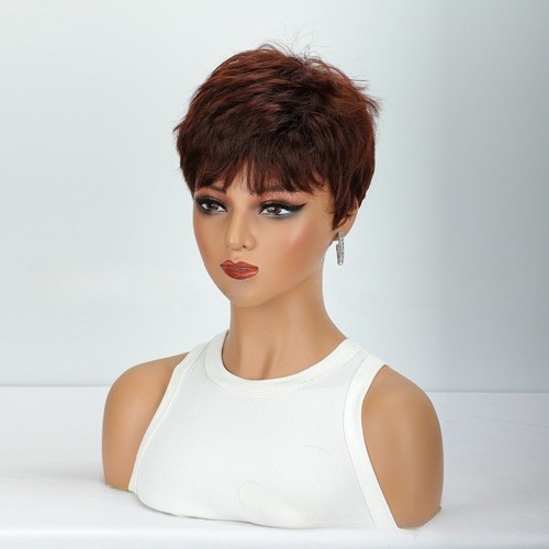 Women wig short dark - short,
