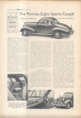 Pontiac eight sports coupe - sports,