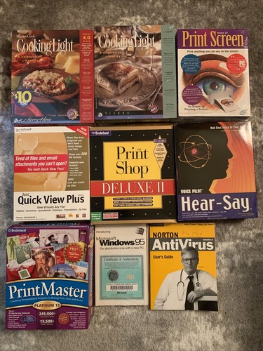 Lot vintage big box pc - lot, 9