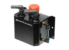 Motamec Alloy 1 Litre Oil Catch Tank & Breather Cap Aluminium Anodized BLACK 
