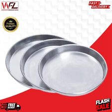 Aluminium Pizza Pans 1,5" Deep Pizza Tray Round OvenTray All Sizes 12"-14" & 16"