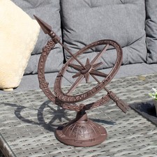 Cast Iron Armillary Sundial