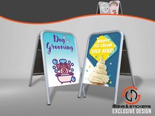 Large A Board MASS LISTING Pavement Shop Sign Boards Outdoor Advertising Display