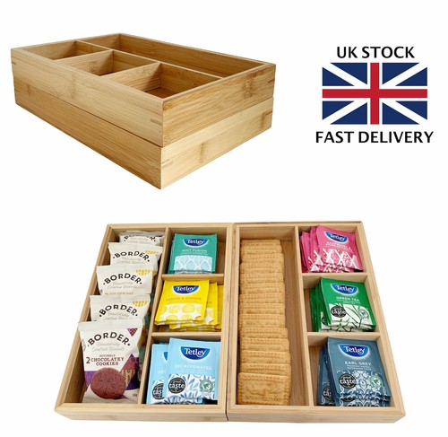 Two compartment wooden drawer - two,