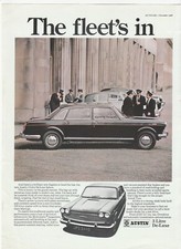 AUSTIN 3 LITRE DE-LUXE CAR - Vintage Full Page Magazine Advert (1968)