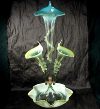 Antique vaseline opaline glass - vaseline,