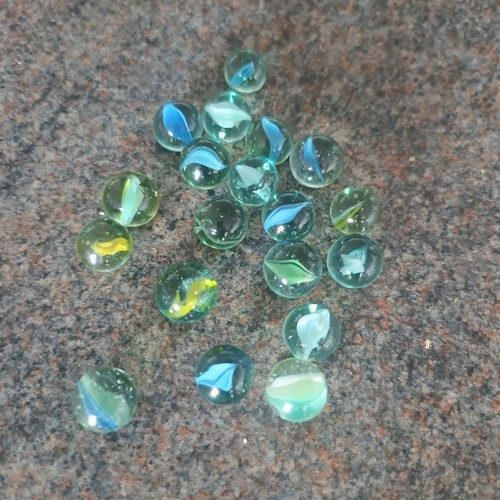 Vintage glass marbles x19 - glass,