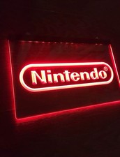 Nintendo Logo LED light Neon Sign for Game Room,Office,Bar,Man Cave. NEW!