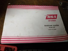 BSA BANTAM D7 SPARES SHEET