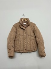 Topshop Beige Cropped Puffer