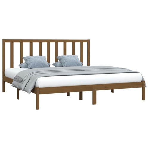 Solid wood pine bed - solid,