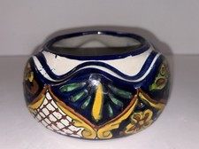 Mexican Folk Art Pottery Bowl