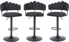 SET OF 3 BLACK PLUSH BAR