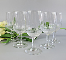 Tasting Glasses - Wine Brandy Whiskey x 5. Footed. Clear glass. VTG France 130ml