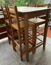 Set of 4 Bar Stools Bar Chairs