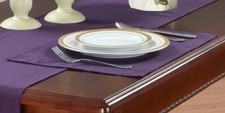 LINEN LOOK PURPLE TABLE CLOTHS