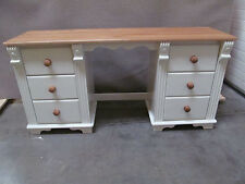 REGENCY PAINTED DOUBLE DRESSING TABLE SOLID PINE SOLID OAK HAND MADE BESPOKE 
