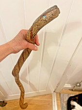 HAND MADE TWIST  WOODEN SNAKE