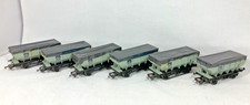 Rake of 6 Dapol B1 21T Hopper wagons BR Grey OO Gauge no. E289595K with tarps