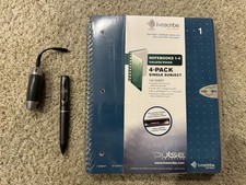 Pulse SmartPen (UNTESTED) , LiveScribe Dot Paper (4 Notebooks), And Charger