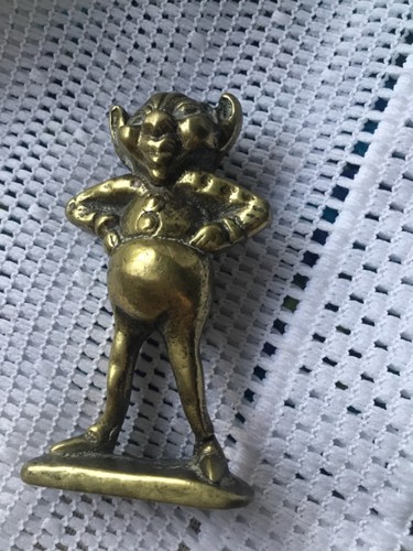 Vintage solid brass pixie - brass,