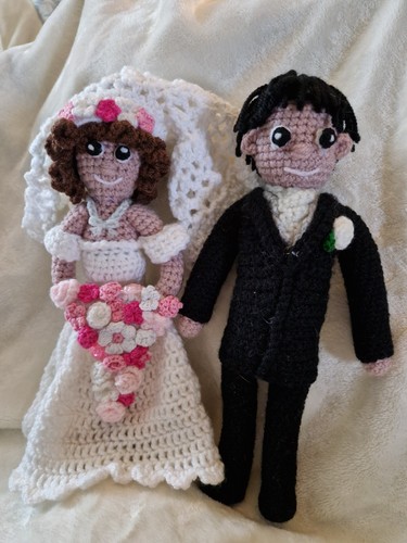 Knitted and crochet bride - and,