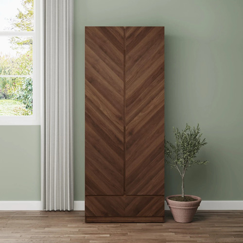 Modern wardrobe closet - 2, doors