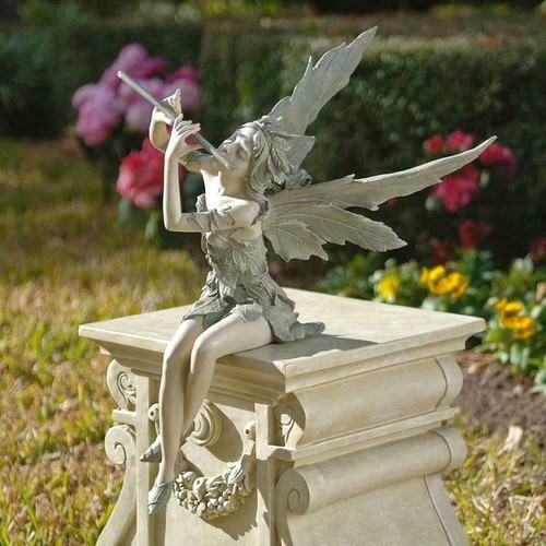 Outdoor sitting fairy garden - sitting,