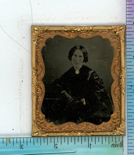 Seated woman with gloves - woman,