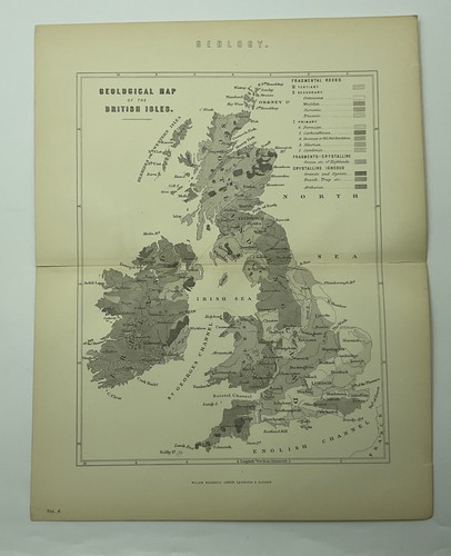 Geology map rocks - geology, british