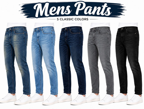 Mens jeans straight leg - jeans,