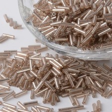 50g 6mm Glass Seed Bugle Beads