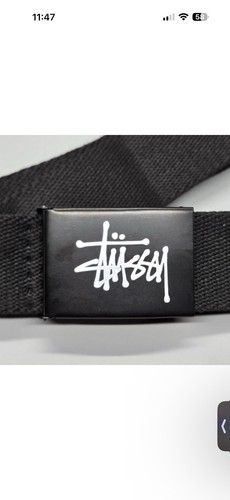Stussy black men - black, belt