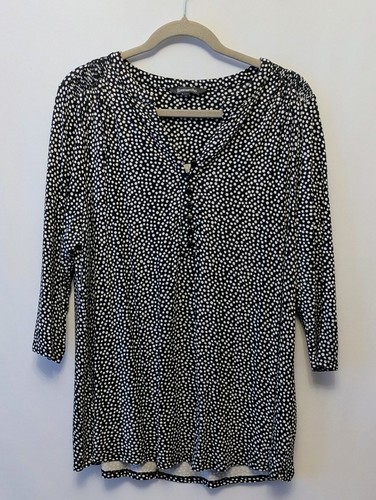 Bonmarché black white polka - bonmarché,