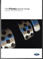 Ford Fiesta Sports Models 2004 UK Market Foldout Brochure Zetec S, ST, RS, Rally