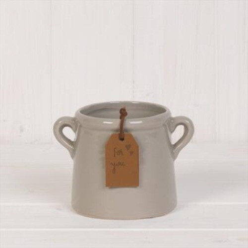 Small ceramic vase with - small,