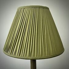 Olive Green Pleated Lamp shades To Match Curtains Duvets Cushions Throws Blinds.