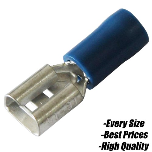 Blue female spade terminals - spade,