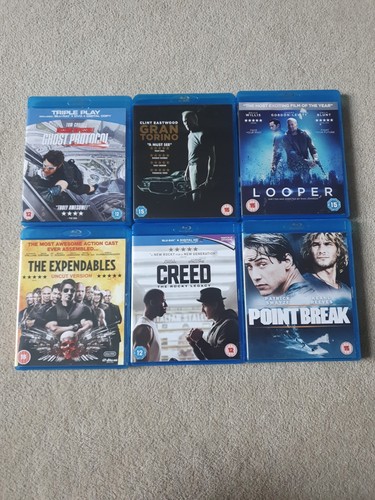 Job lot blu rays action - job, blu-rays