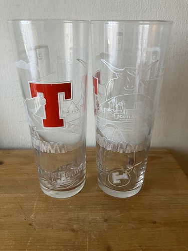 Tennent pint lager glasses - pint,
