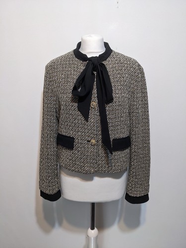 Zara bow boucle short textured - zara,