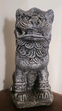 Two CHINESE Foo Dogs Statues Garden Ornaments. GUARDIAN LION PROTECTION FREEPOST