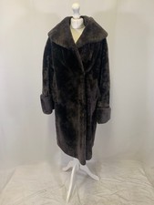 Beaver Lamb Brown Fur Coat OCT031