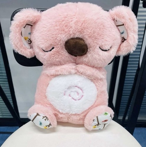 Plush toy with breathing