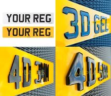 SHOW PLATES 2D/3D GEL/4D GEL/5D 5MM STACK/SHADOW MATT/GLOSS Number Plates Licens