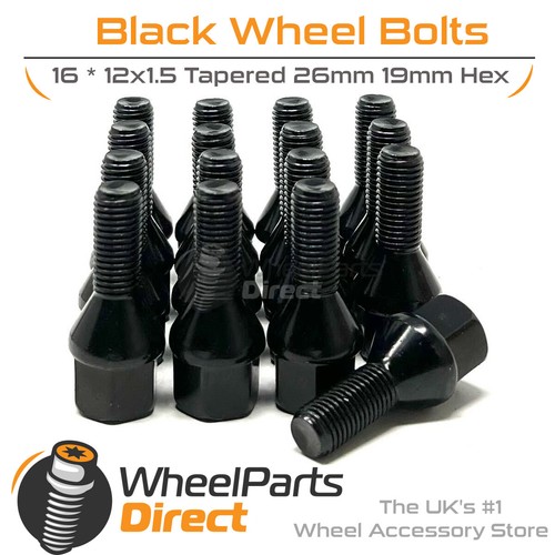 Wheel bolts 12x1 - (16), black