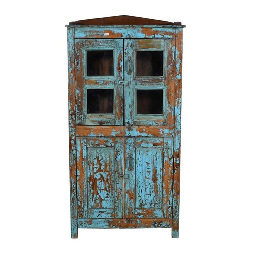 Antique turquoise teak glass - antique,
