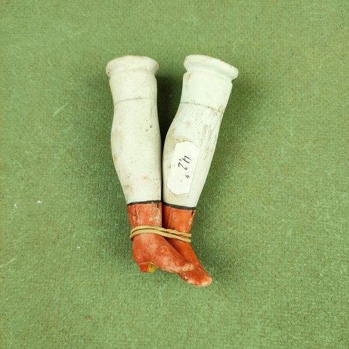 Antique doll lower legs