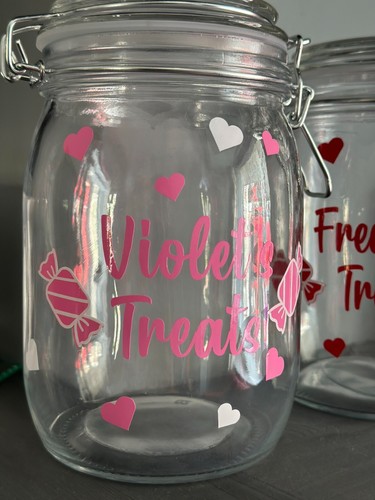 Personalised sweet jar add - jar,
