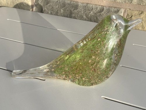 Large hand blown glass - large, bird
